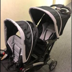 Double baby stroller